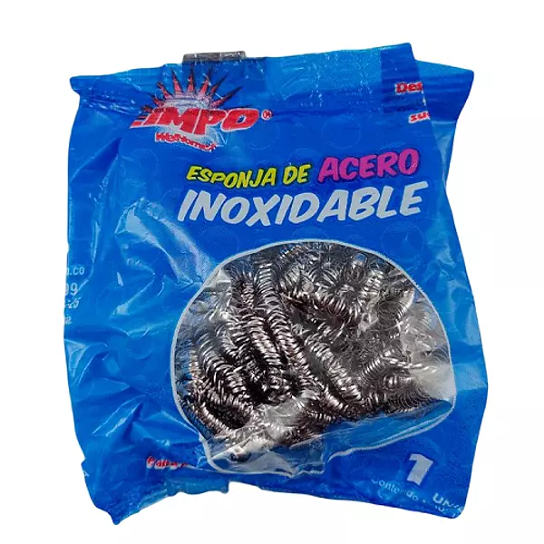 Esponjilla Acero Inoxidable Limpo
