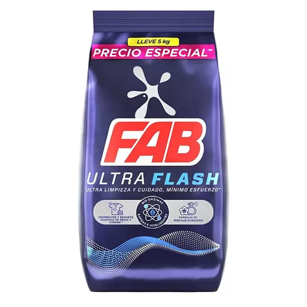 Detergente Fab Ultra Flash Floral