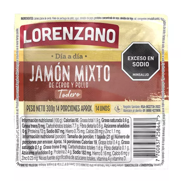 Jamón Lorenzano Cerdo