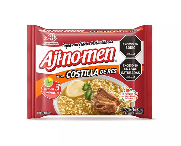 Sopa Instantánea Aji No Men Costilla De Res