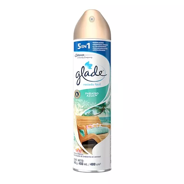 Ambientador Aerosol Glade Paraíso Azul