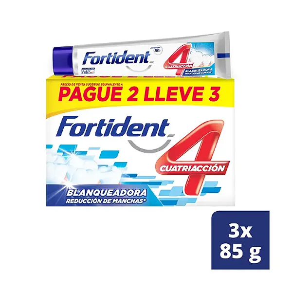 Crema Dental Fortident Blanqueadora