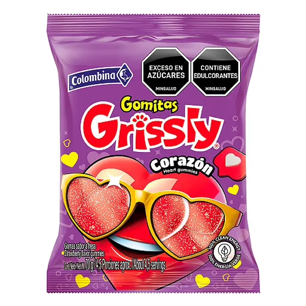 Gomas Grissly Corazon Colombina