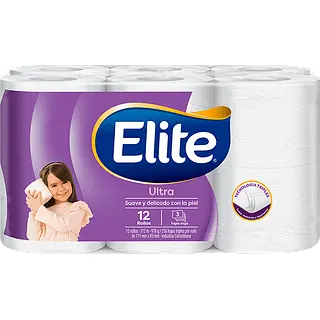 Papel Higienico Elite Ultra Mega L Rollo Triple Hoja 