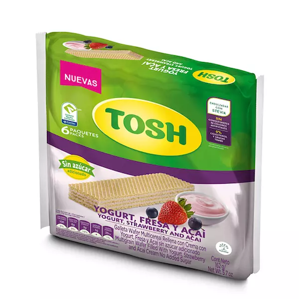 Galleta Noel Tosh Wafer Multicereal Yogurt Fresa