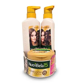 Shampoo Nutribela Reparacion Intensiva + Tratamiento + Acond