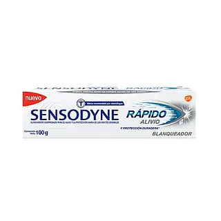 Crema Dental Sensodyne Rapido Alivio Blanqueadora