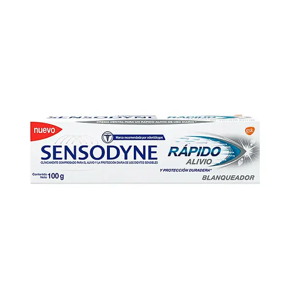 Crema Dental Sensodyne Rapido Alivio Blanqueadora