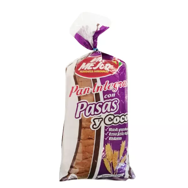 Pan Tajado Pasas Viva Mejor