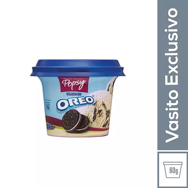Helado Gourmet Popsy Oreo Vaso
