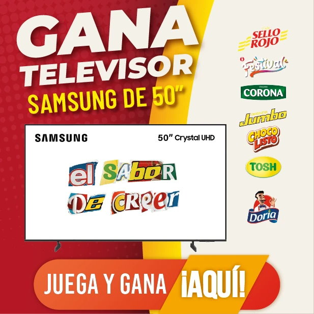 GANA TELEVISOR SAMSUNG CON NUTRESA Y MEGAREDIL