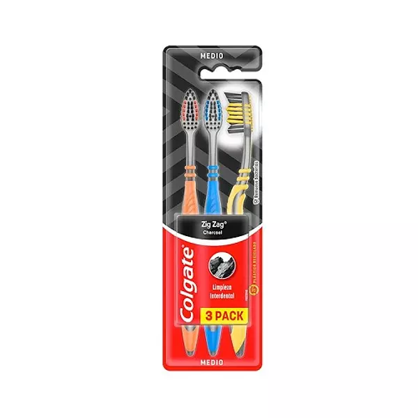 Cepillo Dental Colgate Zig Zag Charcoal