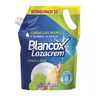 Lava Platos Líquido Blancox Loza Crem Limón