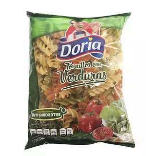 Pasta Doria Tornillos Multicolores