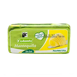 Mantequilla Colanta Sin Sal
