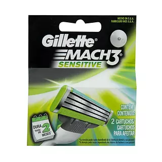 Gillette Mach3 Maquina Sensitive Razor Repuesto