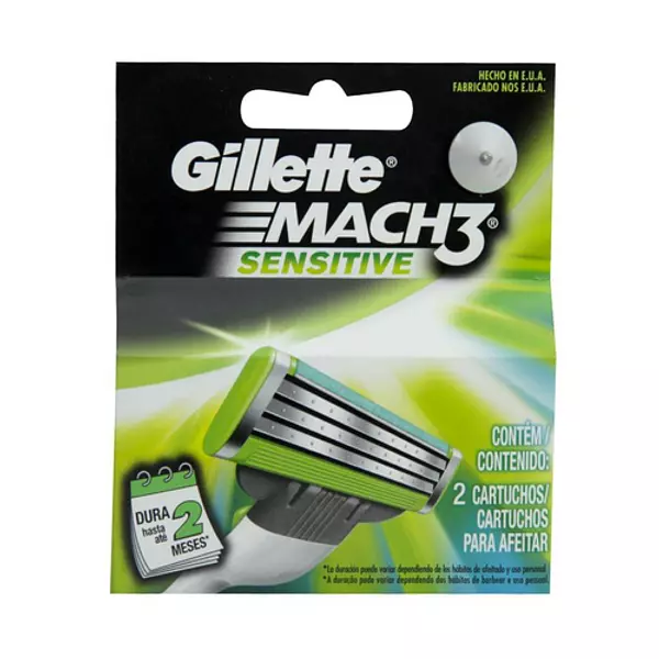 Gillette Mach3 Maquina Sensitive Razor Repuesto