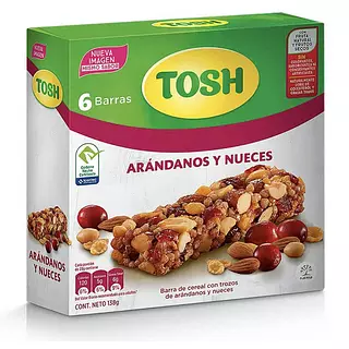 Barra de Cereal Tosh Arándanos y Nueces