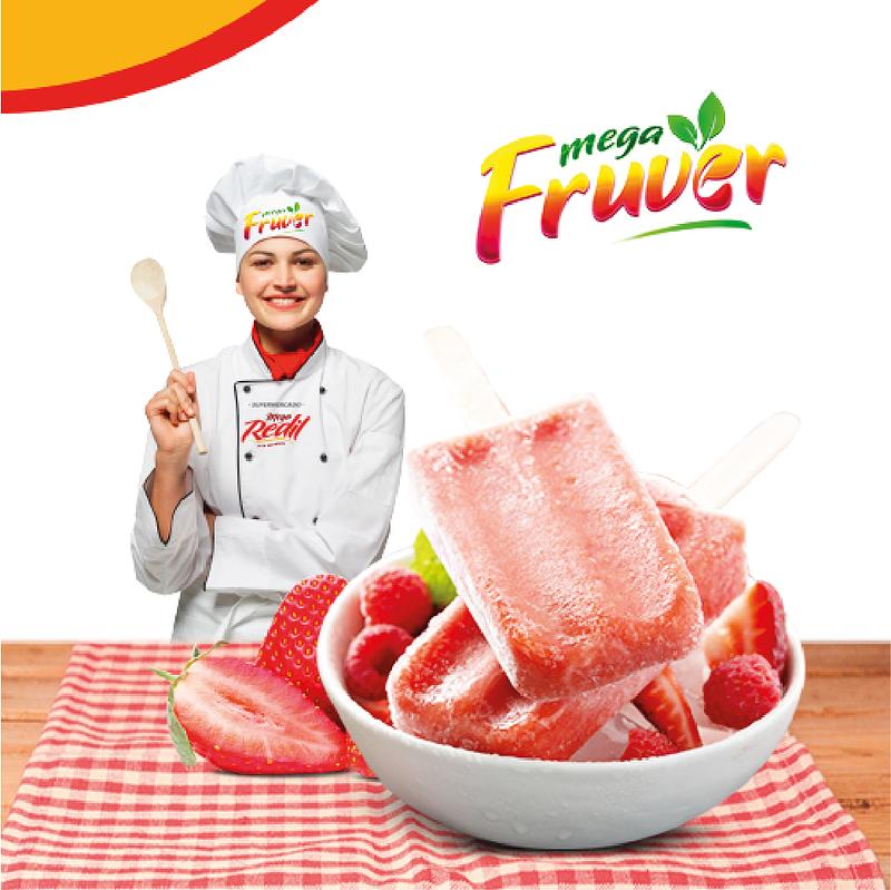 Paletas Cremosas De Fresa